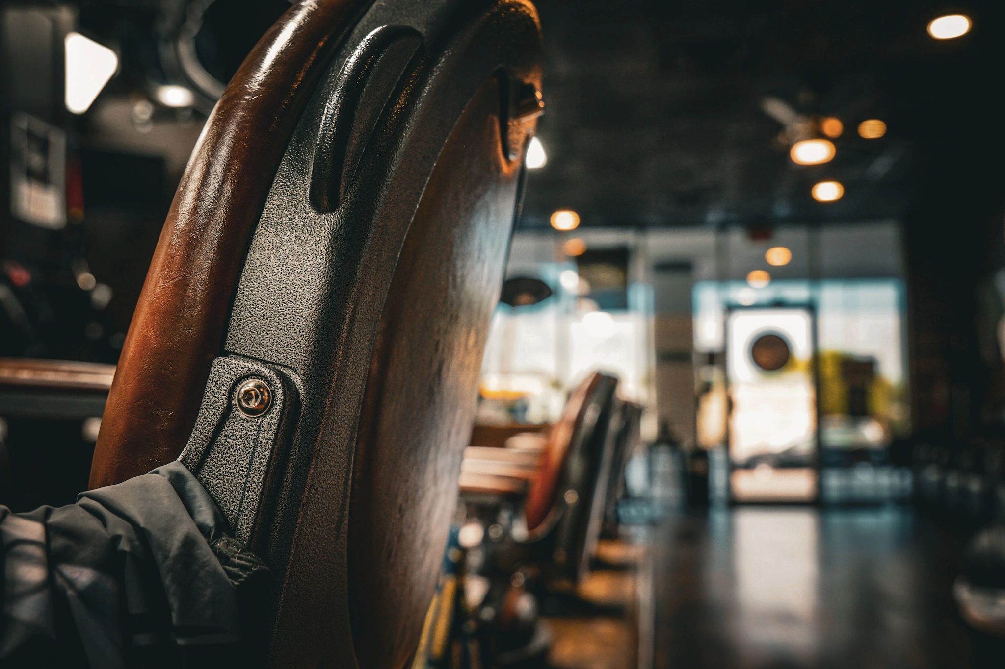 Barber chair detail